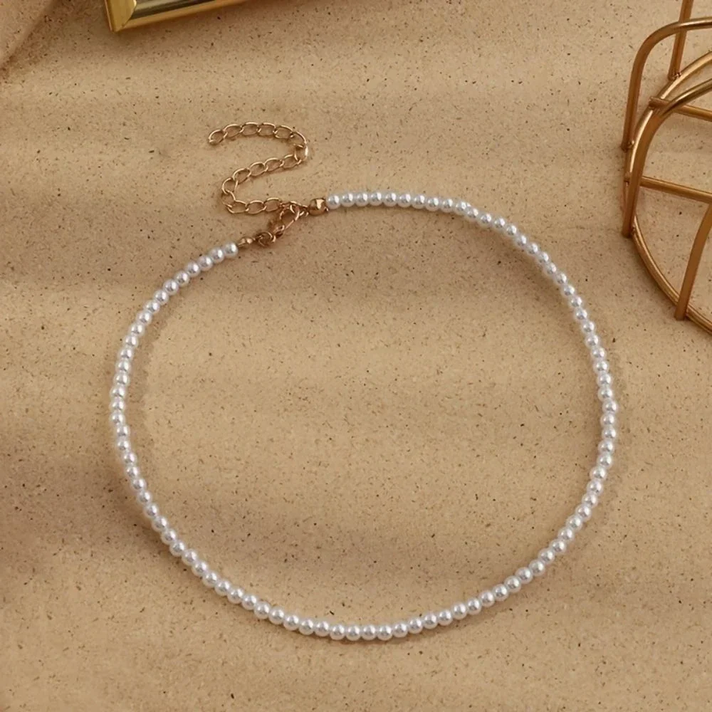 New Simple Imitation Freshwater Pearl Chain Necklace - Image 3