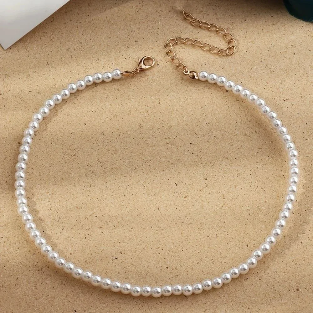 New Simple Imitation Freshwater Pearl Chain Necklace - Image 4