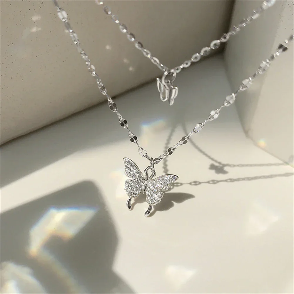 Niche neck accessories elegant fashion trend shiny pendant necklace - Image 10