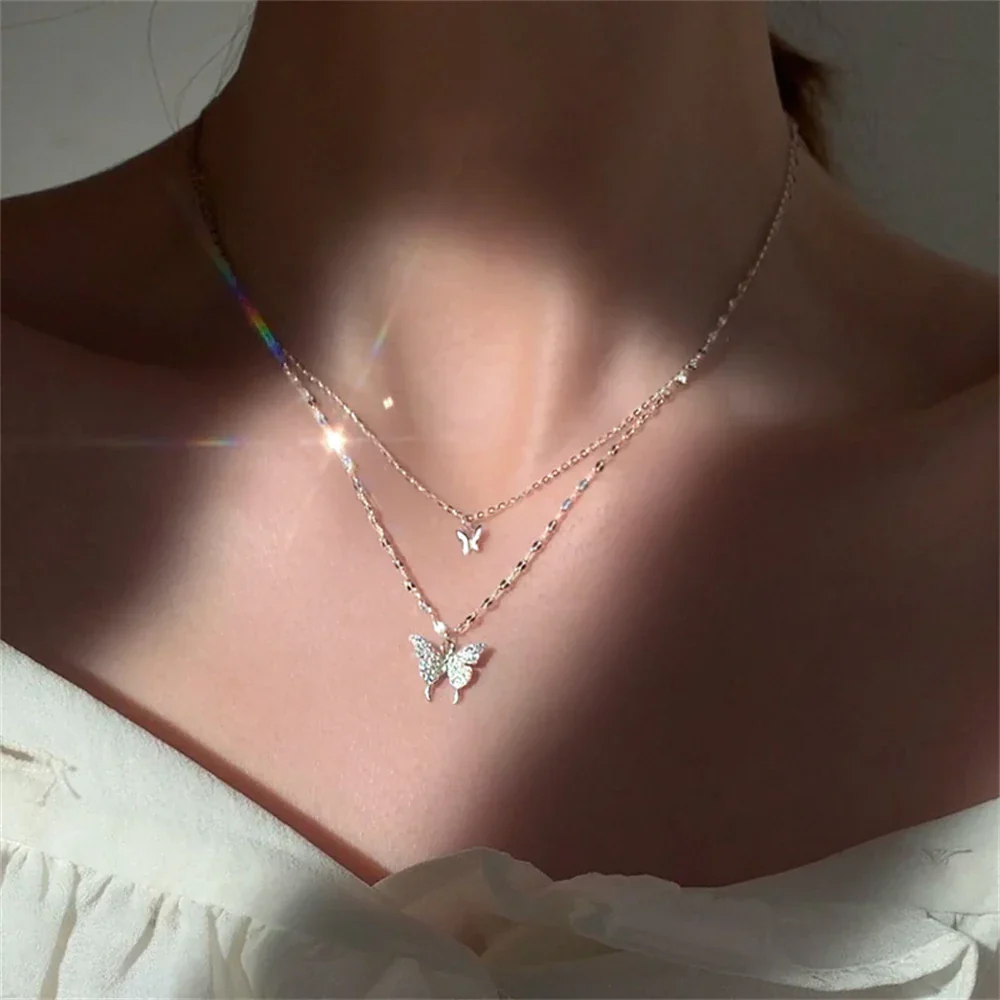 Niche neck accessories elegant fashion trend shiny pendant necklace - Image 3