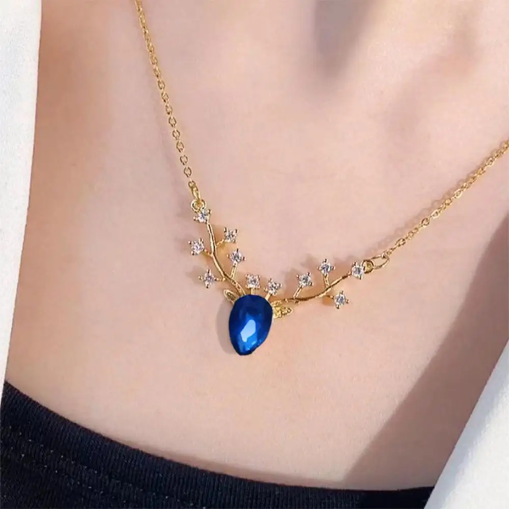 Niche neck accessories elegant fashion trend shiny pendant necklace - Image 5