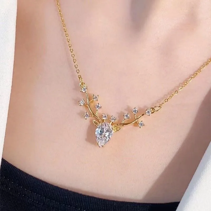 Niche neck accessories elegant fashion trend shiny pendant necklace - Image 6