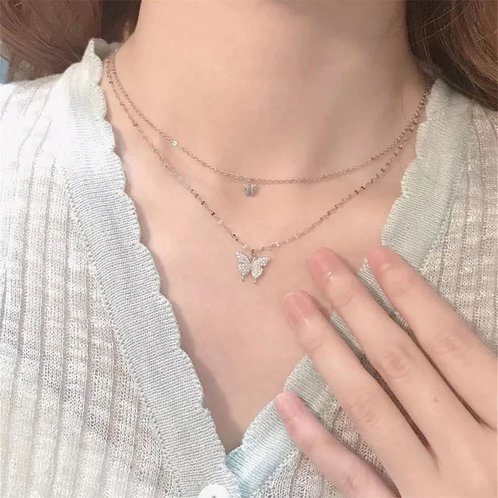 Niche neck accessories elegant fashion trend shiny pendant necklace - Image 9