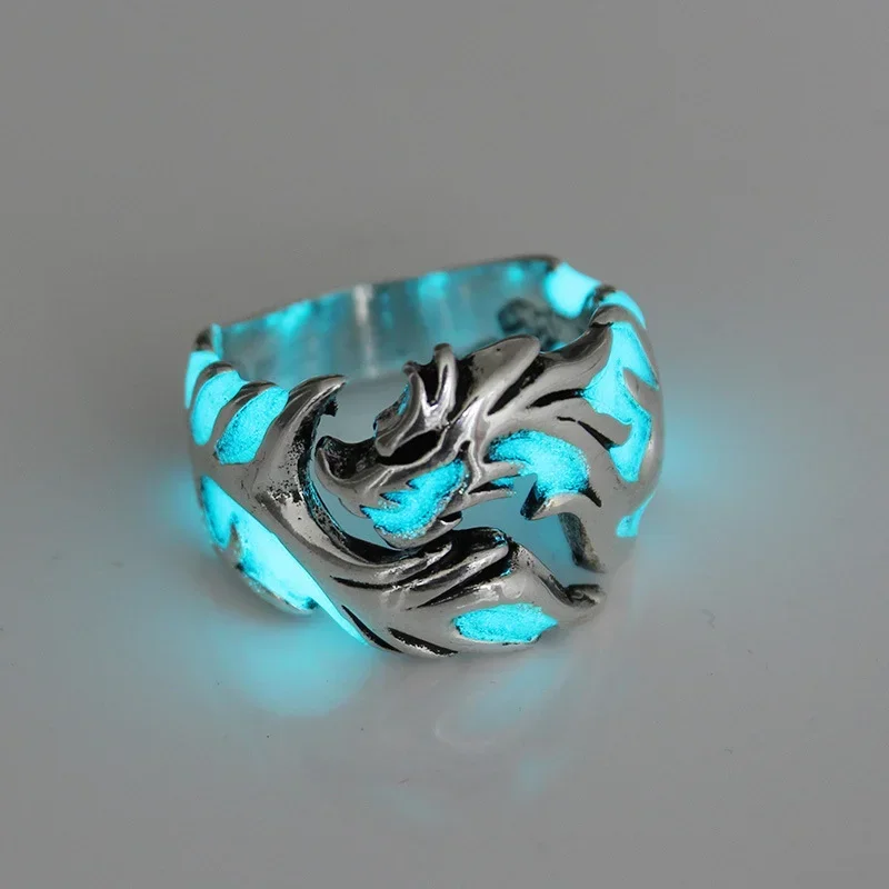 Punk fashion personality luminous dragon ring - Image 9