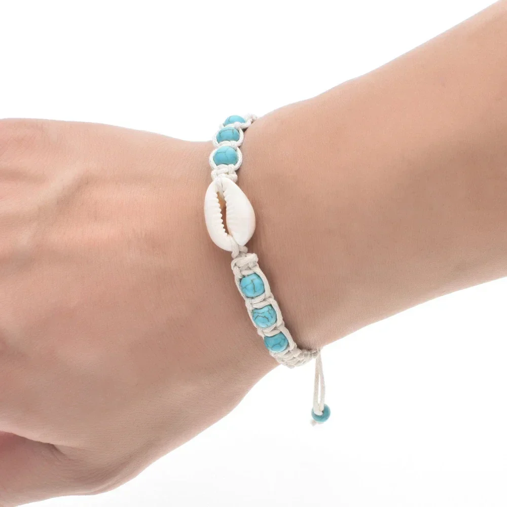 Unisex Summer Starfish Shell Braided Bracelet - Image 3