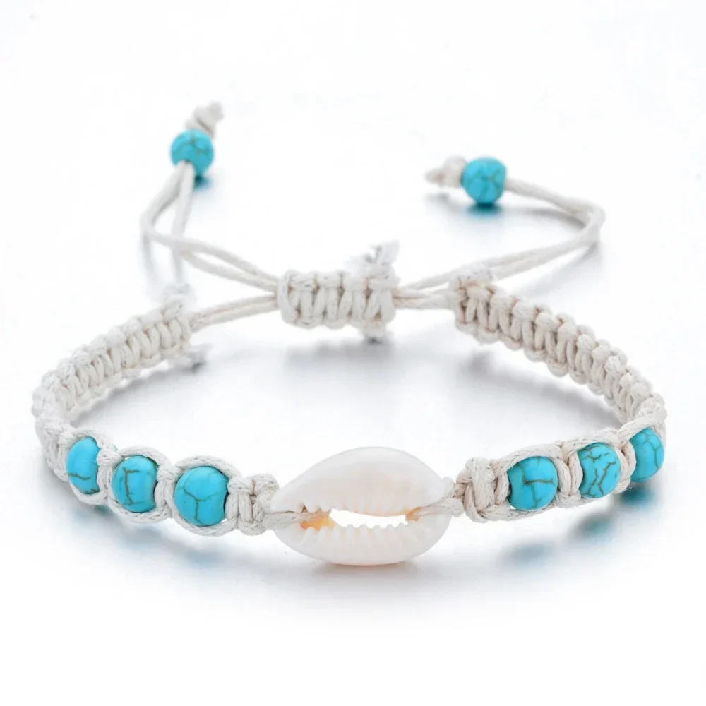 Unisex Summer Starfish Shell Braided Bracelet - Image 7